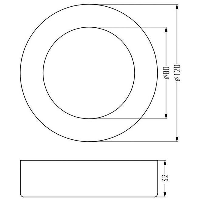 Lámpa SPN-03 WH 6W LED Downlight 2263748