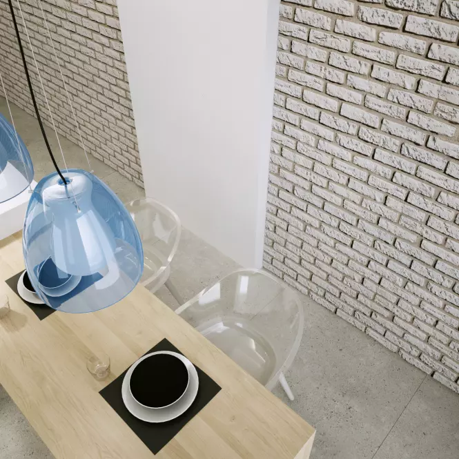 Csempe dekoratív Loft biela csomag=0,56m2