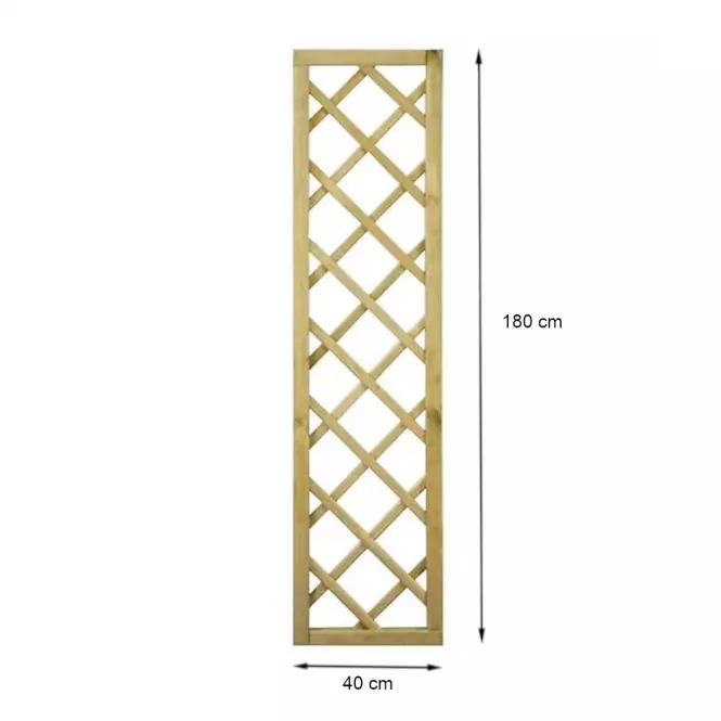 Fa kerítés panel R34 egyenes 40x180