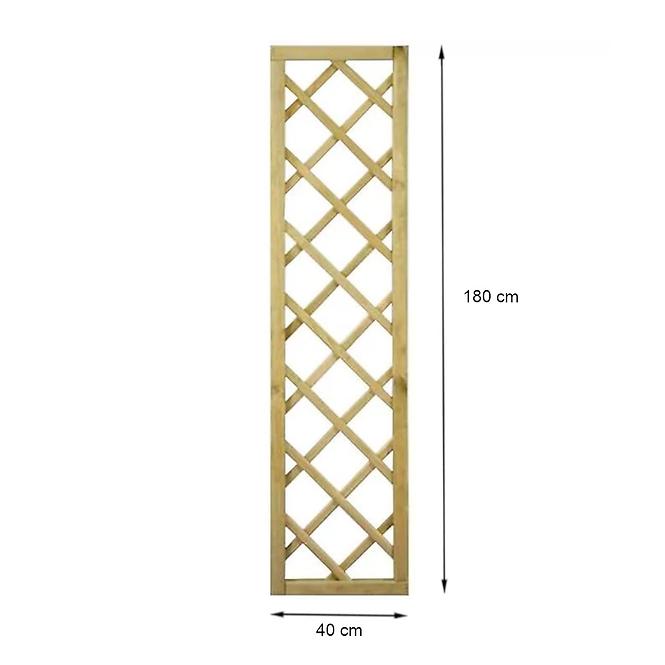 Fa kerítés panel R34 egyenes 40x180