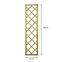 Fa kerítés panel R34 egyenes 40x180,2