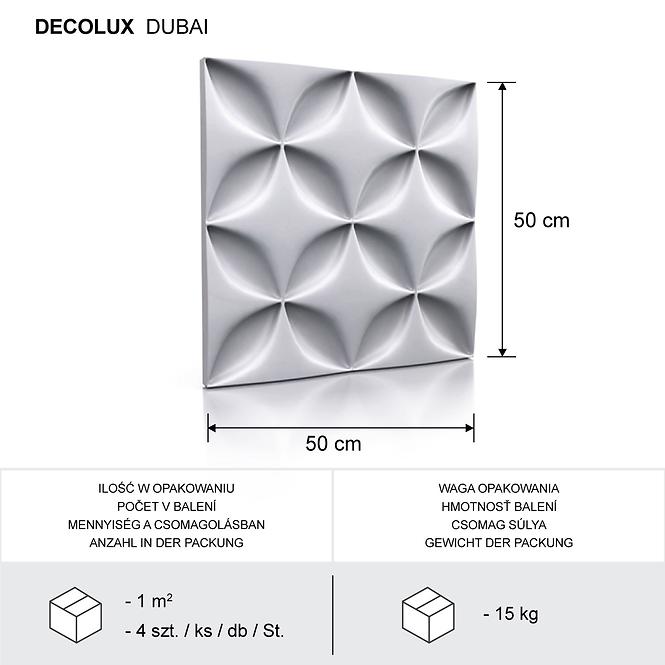 Dekorpanel Dubai 3D falpanel 50x50 cm