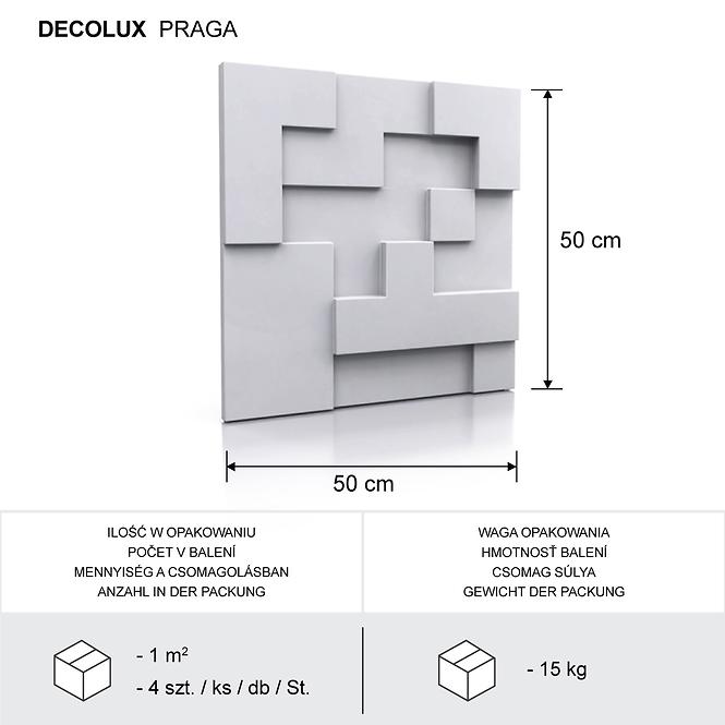 Dekorpanel Praga 3D falpanel 50x50 cm