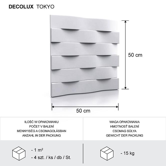 Dekorpanel Tokyo 3D falpanel 50x50 cm