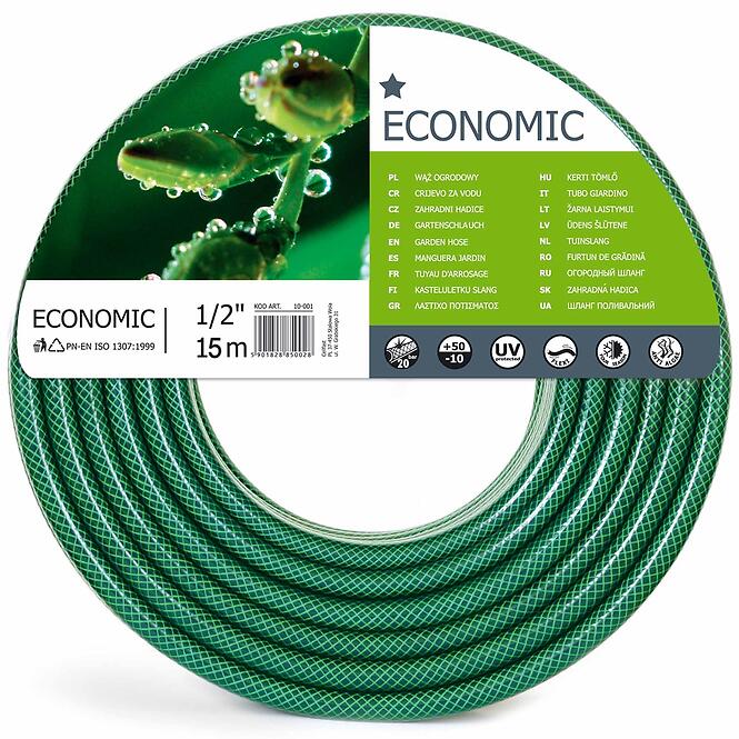 Kerti tömlő Economic 1/2 15mb 10-004