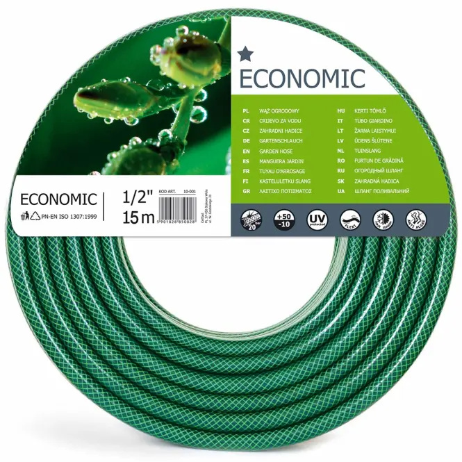 Kerti tömlő Economic 1/2 15mb 10-004