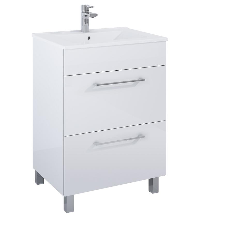 Fürdőszoba bútor készlet Boa Vista 60 0D2S lábakon szekrény+mosdókagyló