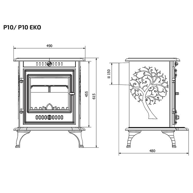 Sütő P10 6,8 Kw,2