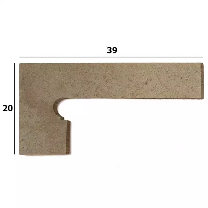 Csempe Lábazatok Zanquin Orion Beige lewy 39X20