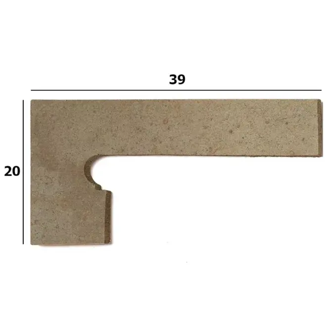 Csempe Lábazatok Zanquin Orion Beige lewy 39X20,3