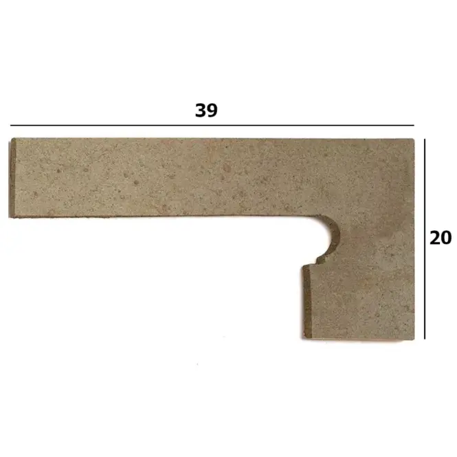Csempe Lábazatok Zanquin Orion Beige prawy 39/20,3