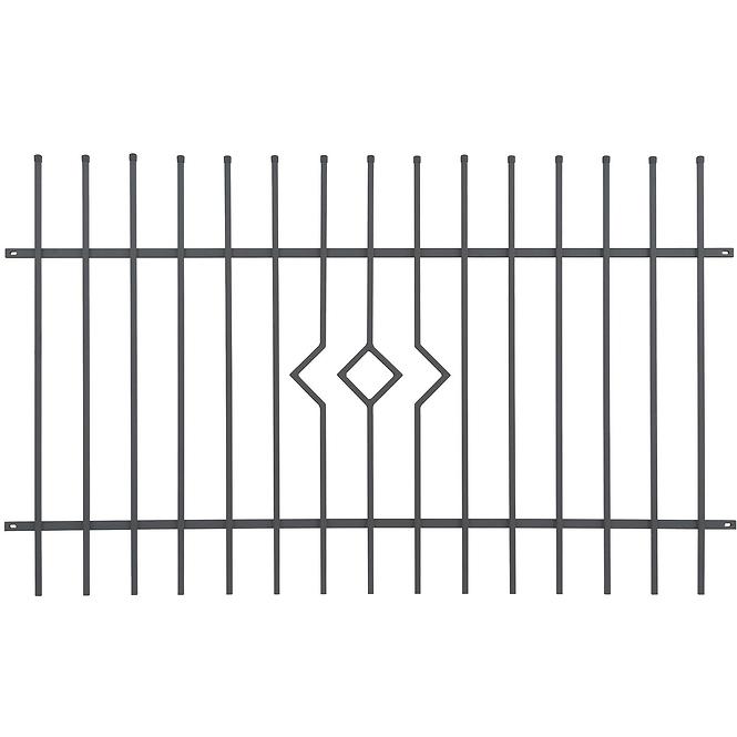 Kerítés panel Porto 2 2m|1,2m ZN+RAL7016