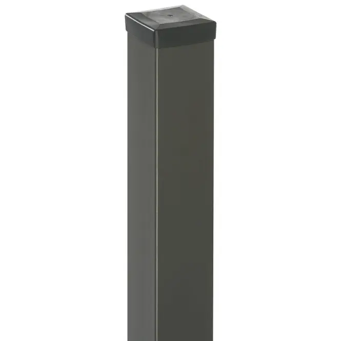 Sima oszlop 70x70 mm x 2 m Zn+RAL7016 strukturált