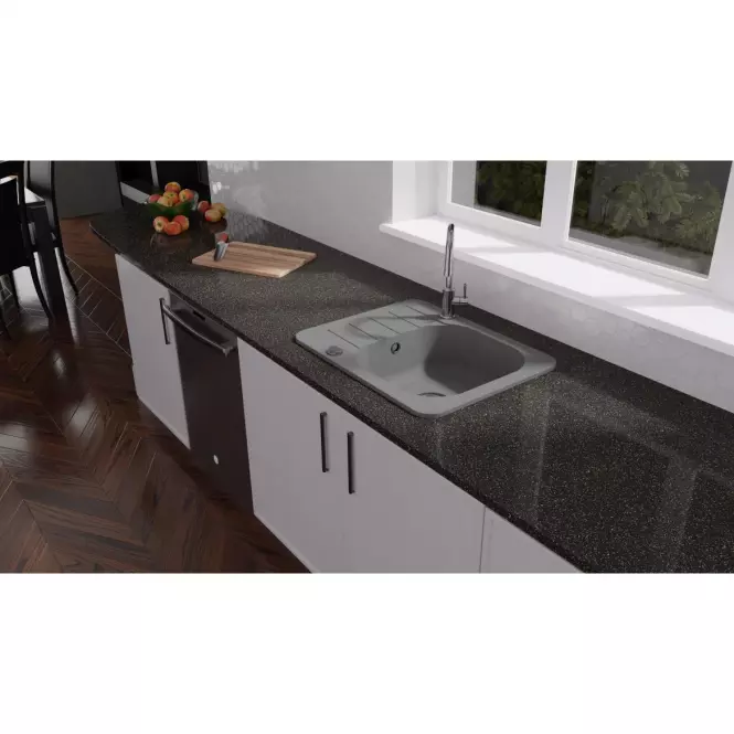 Mosogató Granit 1K 595x475 szürke