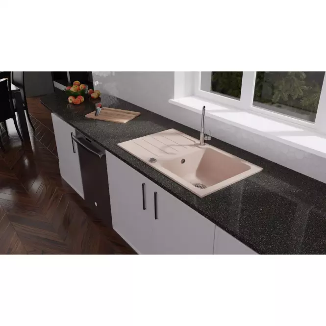 Mosogató Granit  1K 860x500 bézs,4
