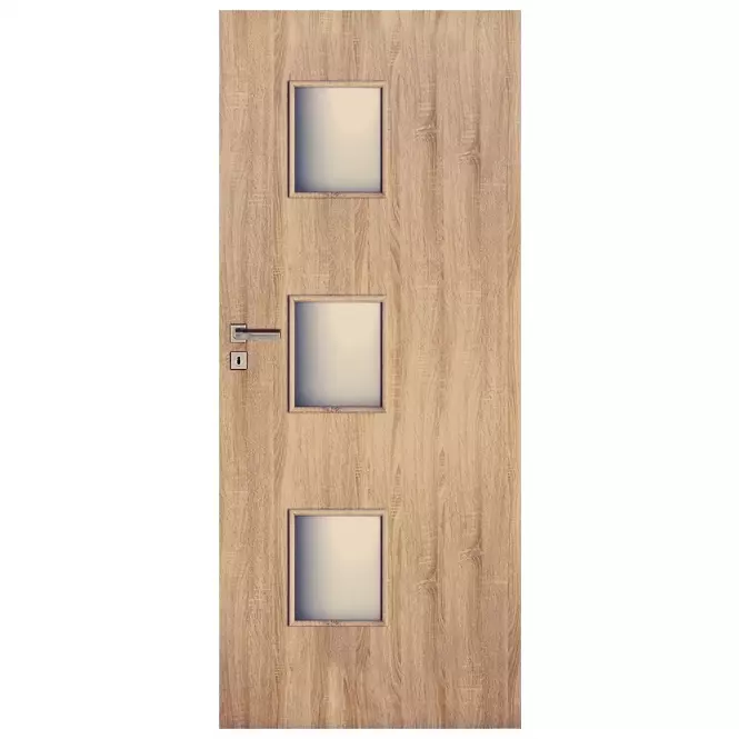 Beltéri ajtó Trio 3*3 60J sonoma tölgy
