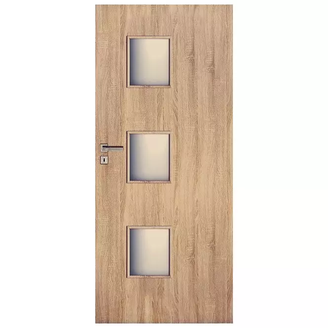 Beltéri ajtó Trio 3*3 80J sonoma tölgy