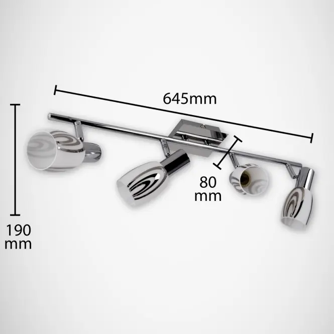 Süllyesztett lámpa HL793N Chrome LS4,3