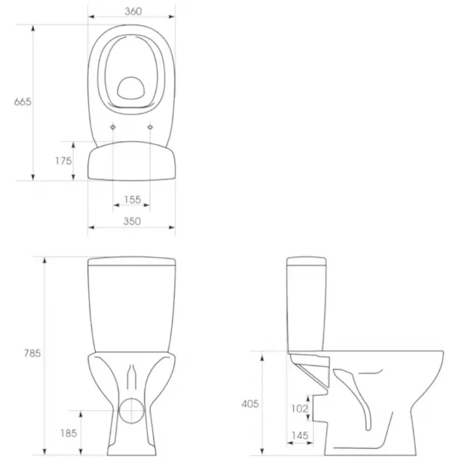 Wc Arteco Clean On kombinált