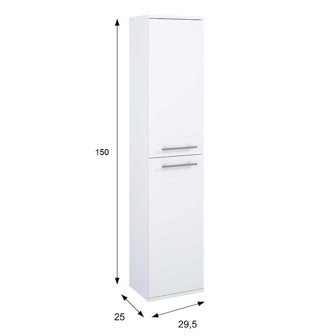 Oszlop szekrény Vento 30 2D fehér