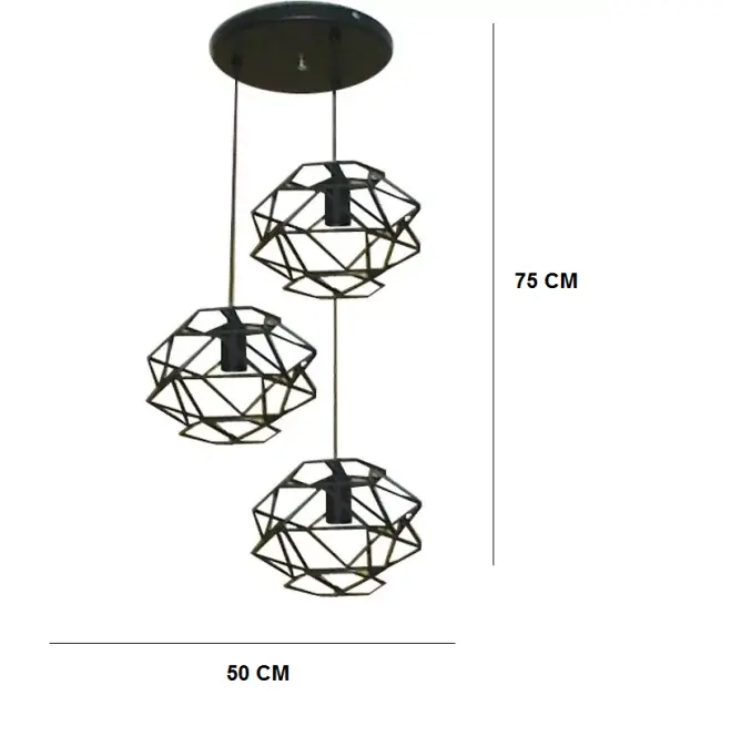 Lámpa Cage 2683/3 CZ LW3