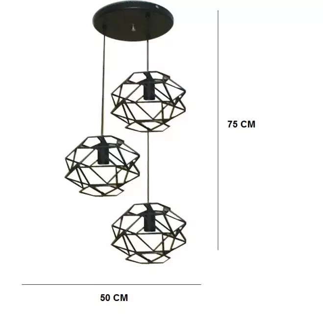 Lámpa Cage 2683/3 CZ LW3,4