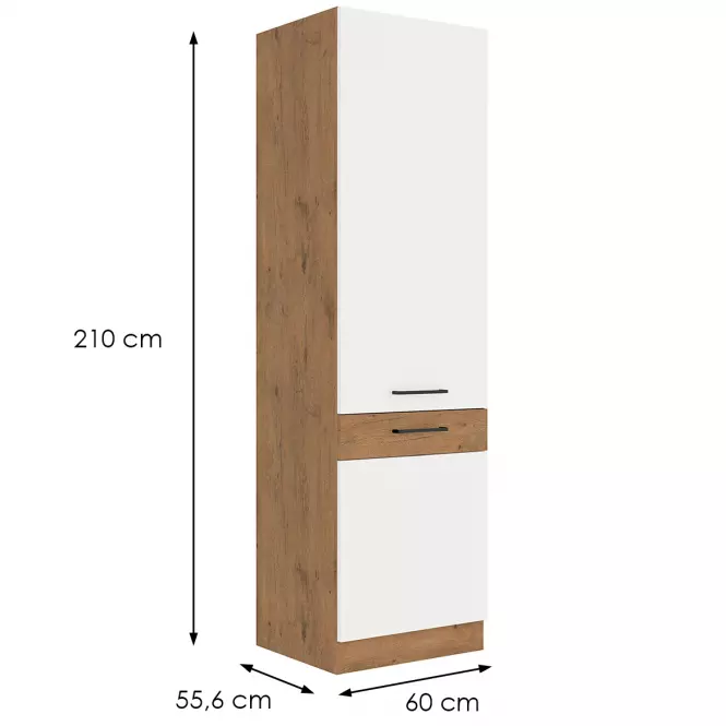 Konyhaszekrény  Vigo fehér HG 60dk-210 2f