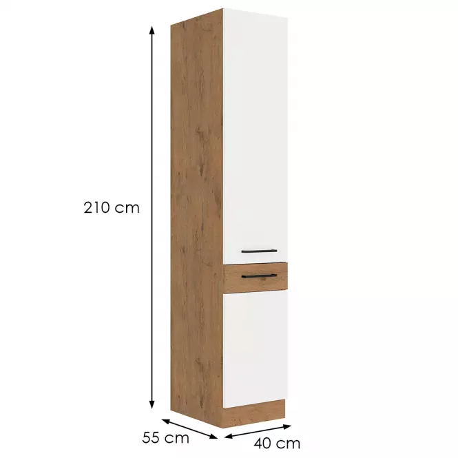 Konyhaszekrény Vigo fehér HG 40dk-210 2f