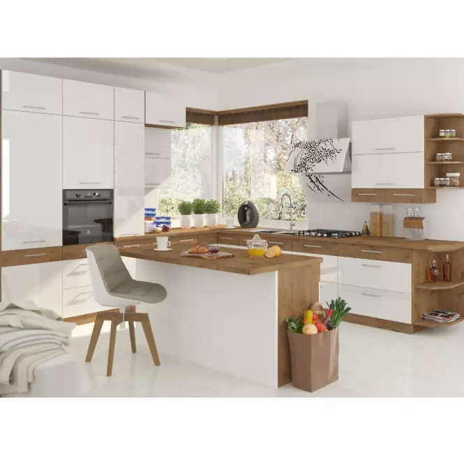 Konyhaszekrény Vigo fehér HG 60dp-210 2f,3