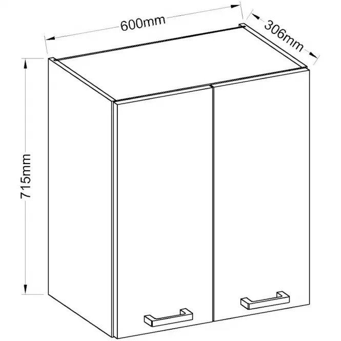 Konyhaszekrény Eko White 60G-72