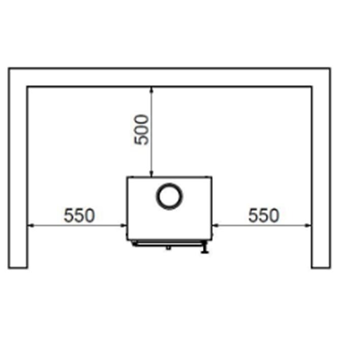 Kandallókályha Comfort II 6 KW