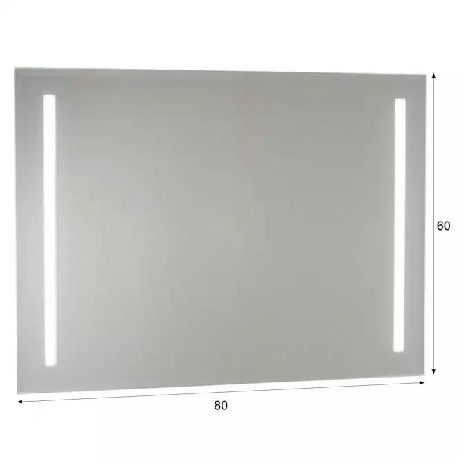 LED világító tükör vízszintes 60/80 horizontál