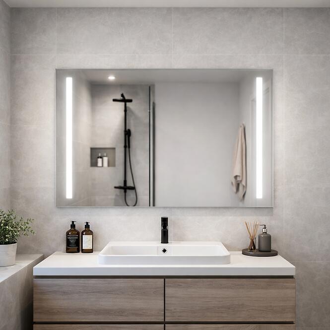 LED világító tükör vízszintes 60/80 horizontál