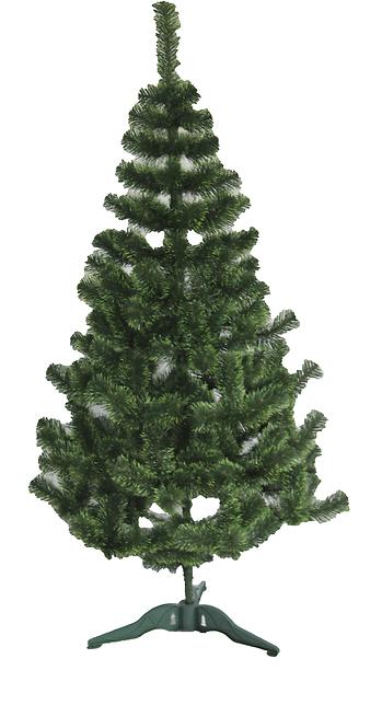Karácsonyfa, műfenyő, zöld szélű 120