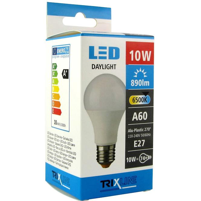 Izzó LED TR A60 10W 6500K 950LM E27