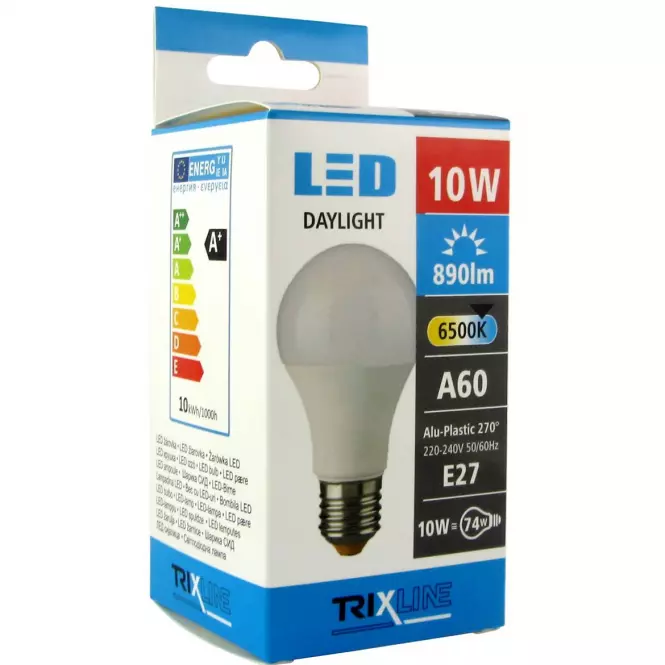 Izzó LED TR A60 10W 6500K 950LM E27,3