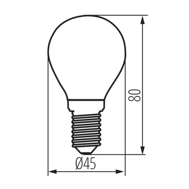 Izzó LED BC TR Trixline G45 6W E14 4200K,3