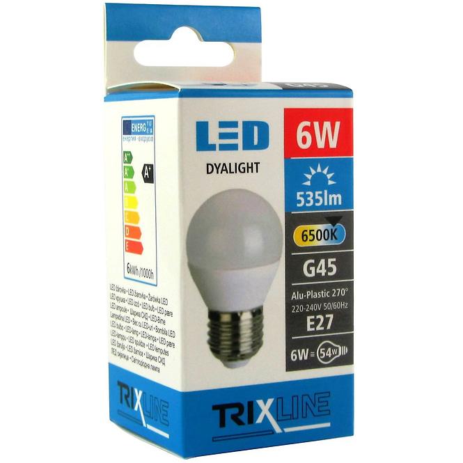 Izzó LED TR G45 6W 6500K 520LM E27