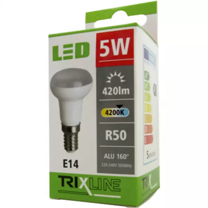 Izzó LED BC TR Trixline R50 5W E14 4200K,3
