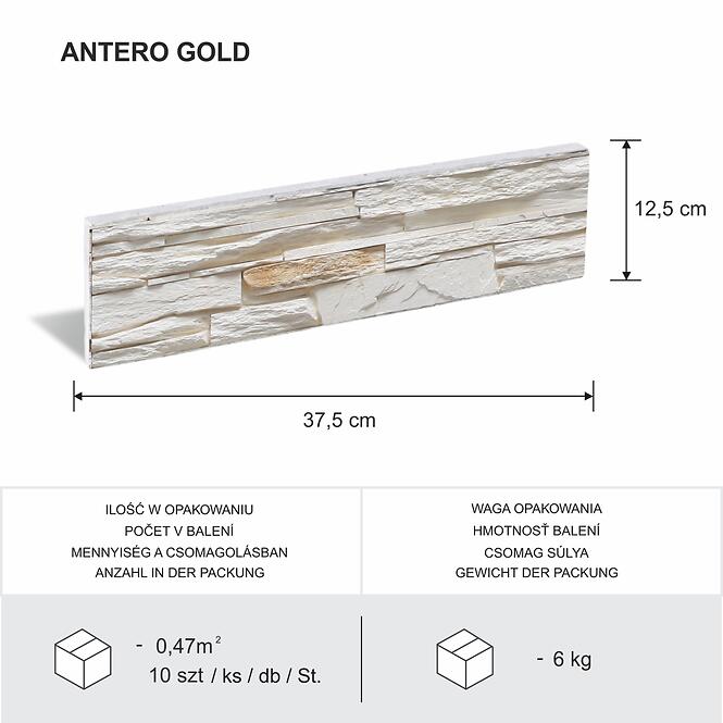 Csempe dekorat Havana Gold csomag=0,47m2