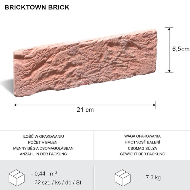 Csempe dekoratív Bricktown csomag=0,44m2