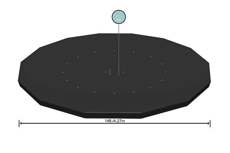 Fémvázas Medencetakaró 4,27 m 58248