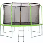 Kerti trambulin COMFORT létráva 366cm zöld