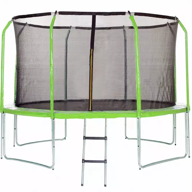 Kerti trambulin COMFORT létráva 366cm zöld