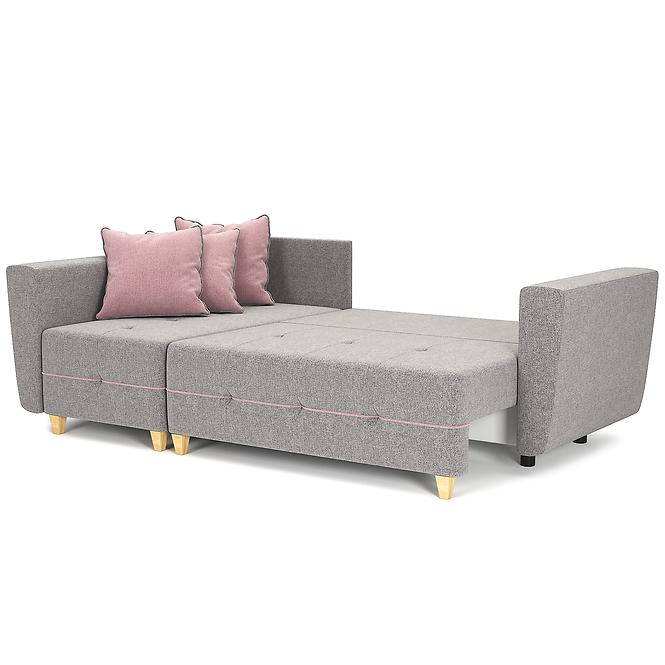 Sarok ülőgarnitúra szett Grey B Enzo 161+Enzo 152 dr narural