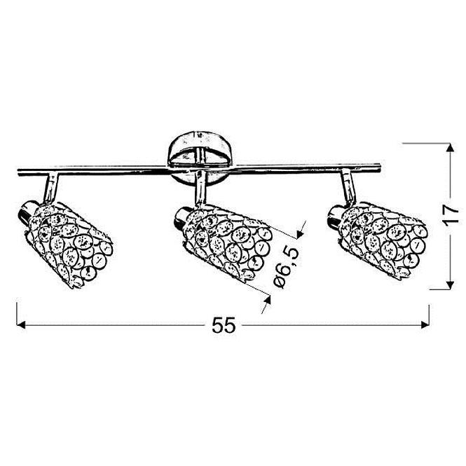 Lámpa York 93-00101 krom  LS3