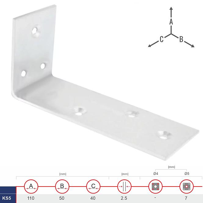 Szög szélles 110X50X40X2.5