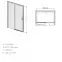 Zuhanyajtó D2L/Freezone 100 W0 Glass Protect,2