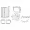 Zuhanykabin KP4/TX5B 80/100 W0 SB+BP+OBP 2EL GLASS,3