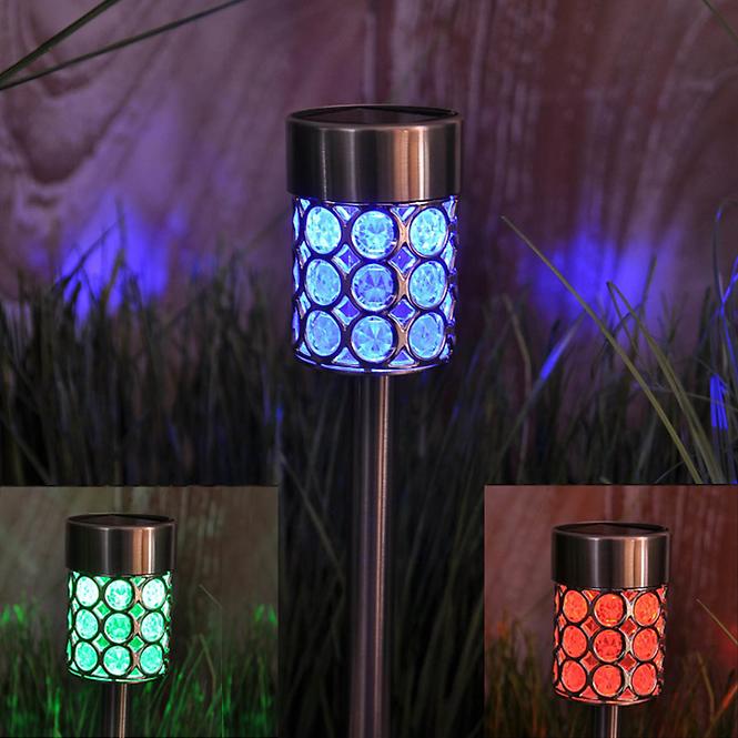 Szolár megvilágítás GLE728247 LED Metal